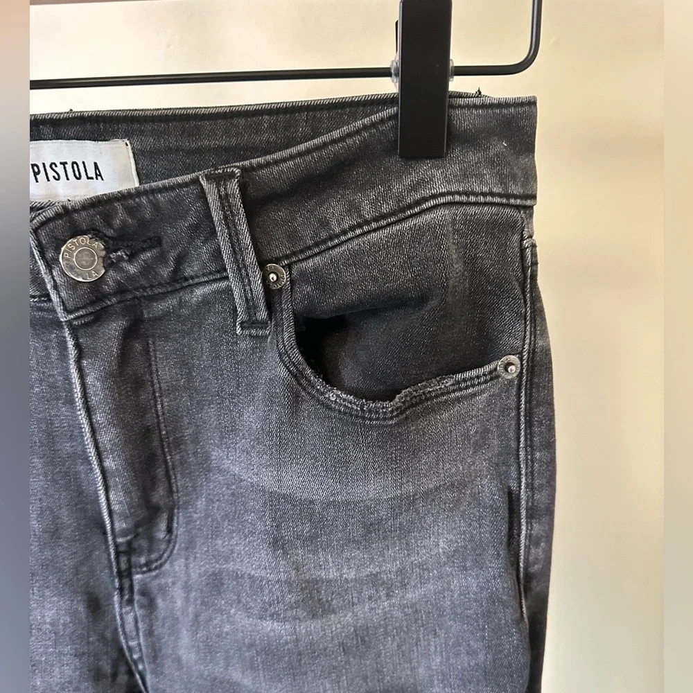 Pistola Dana Bootcut Jeans in Washed Black Size 26 - Picture 5 of 12
